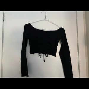 Garage the front crop top